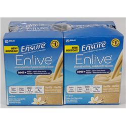 LOT OF 8 235ML ENSURE ENLIVE VANILLA FLAVOUR.