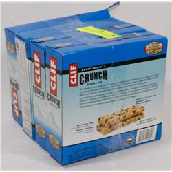 LOT OF 4 CLIF CRUNCH GRANOLA BARS