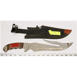 KNIFE IN HOLDER, SOME DAMAGE