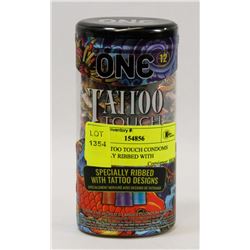 ONE TATTOO TOUCH CONDOMS SPECIALLY RIBBED WITH