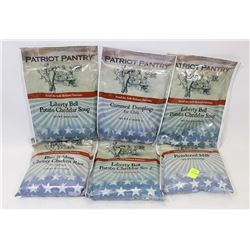 6 ASSORTED PACKS OF EMERGENCY FOOD RATIONS