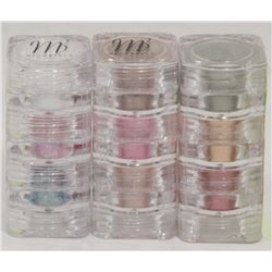 3 STACKS OF 3 MICABELLA EYE SHADOW NATURAL MINERAL