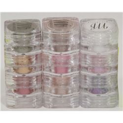 3 STACKS OF 3 MICABELLA EYE SHADOW NATURAL MINERAL