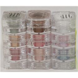 3 STACKS OF 3 MICABELLA EYE SHADOW NATURAL MINERAL