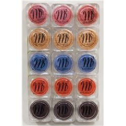15 ASSORTED MICABELLA NATURAL MINERAL EYE SHADOW