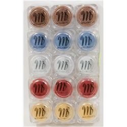 15 ASSORTED MICABELLA NATURAL MINERAL EYE SHADOW