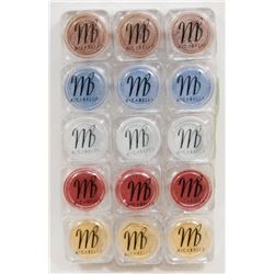 15 ASSORTED MICABELLA NATURAL MINERAL EYE SHADOW
