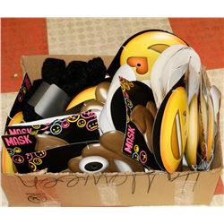 BOX OF ASSORTED MASKS