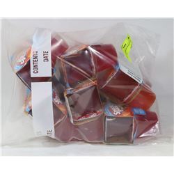 BAG OF ASSORTED SNACK PACK JUICY GELS.