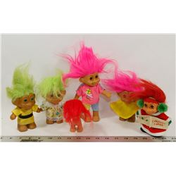 SET OF 6 VINTAGE TROLLS RUSS BERNIE UK LTD