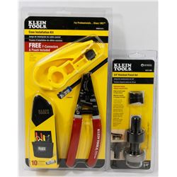 SET OF 2 KLEIN TOOLS 3/4" KNOCKOUT PUNCH SET