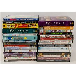 BOX OF OVER 50 DVDS INCLUDING SIMPSONS SEASON,