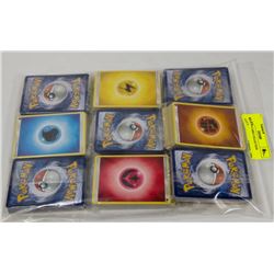 9 UNOPENED PACKS OF SEALED POKÉMON CARDS.