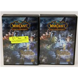 LOT OF 2 UPPERDECK WORLD OF WARCRAFT HEROES OF
