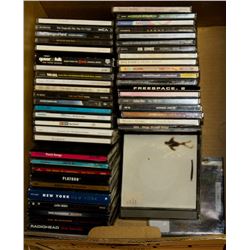 BOX OF OVER 50 CDS INCLUDING TRAGICALLY HIP,