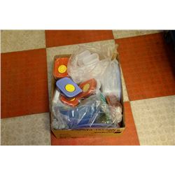 BOX OF NEW ASSORTED TUPPERWARE