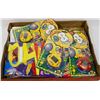 Image 1 : FLAT OF 5 POCKET KITES AND DIFFERENT STICKERS,.