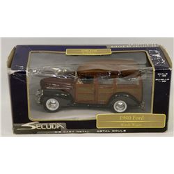 SECUDA 1940 FORD WOODY WAGON METAL DIE CAST.