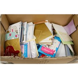 FLAT OF ASSORTED GREETING CARDS.
