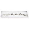 Image 1 : #81-WHITE TOPAZ GEMSTONE BRACELET