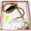 Image 1 : GOLD AND BLACK NECKLACE SET FROM AN ESTATE,
