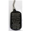 Image 1 : NEW BLACK “ TO MY DAUGHTER  LOVE DAD” DOG TAG