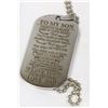 Image 1 : NEW SILVER “ TO MY SON LOVE DAD” DOG TAG PENDANT