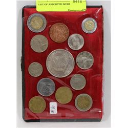 LOT OF ASSORTED WORLD COINS