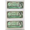 Image 1 : LOT OF 3 CANADA 1967 CENTENNIAL BILLS
