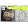 Image 1 : LOT OF 2 CANADA COINS 1967 $1 COINS, 1959 50 CENT