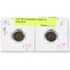 Image 1 : LOT OF 2 CANADA 5 CENT COINS 1916, 1919