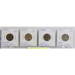 1942-45 USA SILVER ALLOY WWII NICKELS