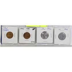 1942-1945 CANADA  WWII VICTORY NICKELS