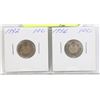 Image 1 : LOT OF 2  CANADA SILVER DIMES, 1932, 1936