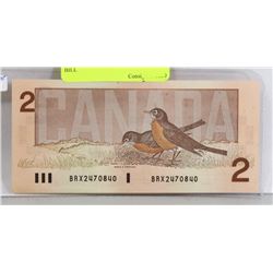 1986 CANADA BBX REPLACEMENT $2 BILL