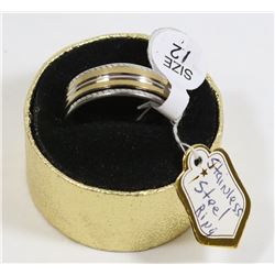 STAINLESS STEEL RING SIZE 12.
