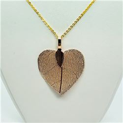 131) NATURAL LEAF NECKLACE
