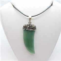 140) STERLING SILVER GEMSTONE NECKLACE