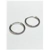 194) STERLING SILVER SMALL HOOP STYLE EARRINGS