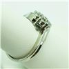 Image 2 : 179) STERLING SILVER 7 DIAMOND RING