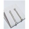 182) STERLING SILVER CUBIC ZIRCONIA EARRINGS