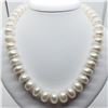 Image 1 : 17) STERLING SILVER FRESHWATER PEARL NECKLACE