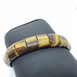 15) TIGER'S EYE FLEXIBLE BRACELET