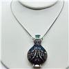 Image 1 : 3) STERLING SILVER PERFUME HOLDER NECKLACE