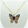 Image 1 : 101) BUTTERFLY SHAPED NATURAL LEAF NECKLACE