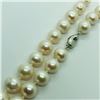 Image 1 : 71) STERLING SILVER FRESHWATER PEARL NECKLACE
