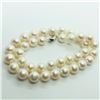 Image 2 : 71) STERLING SILVER FRESHWATER PEARL NECKLACE