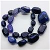 Image 3 : 87) AGATE NECKLACE