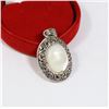 Image 1 : 47) STERLING SILVER MOONSTONE PENDANT