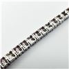 Image 3 : 50) STERLING SILVER 120 RUBY BRACELET